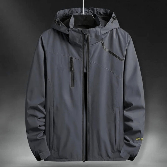 Męskie Kurtka Przeciwdeszczowa z Kapturem | Wiatroszczelna