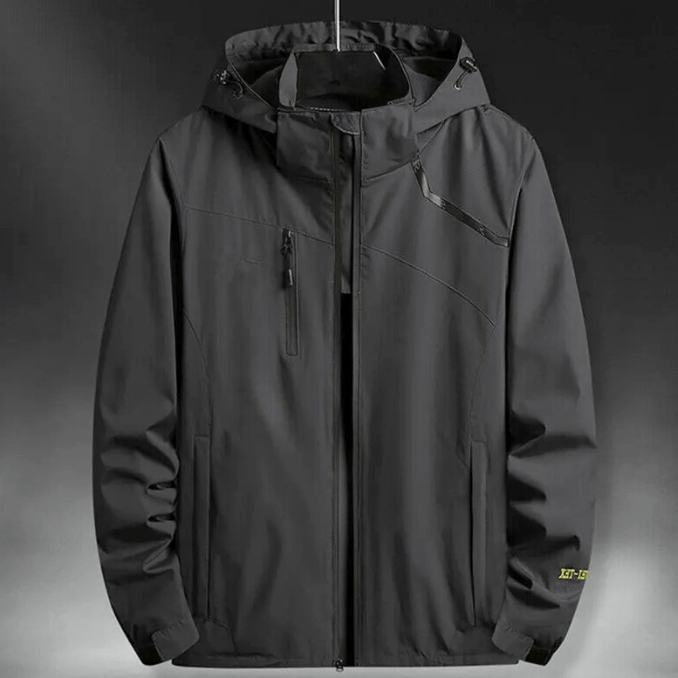 Męskie Kurtka Przeciwdeszczowa z Kapturem | Wiatroszczelna