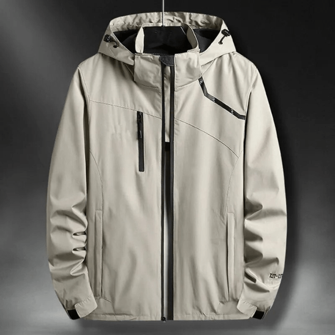 Męskie Kurtka Przeciwdeszczowa z Kapturem | Wiatroszczelna
